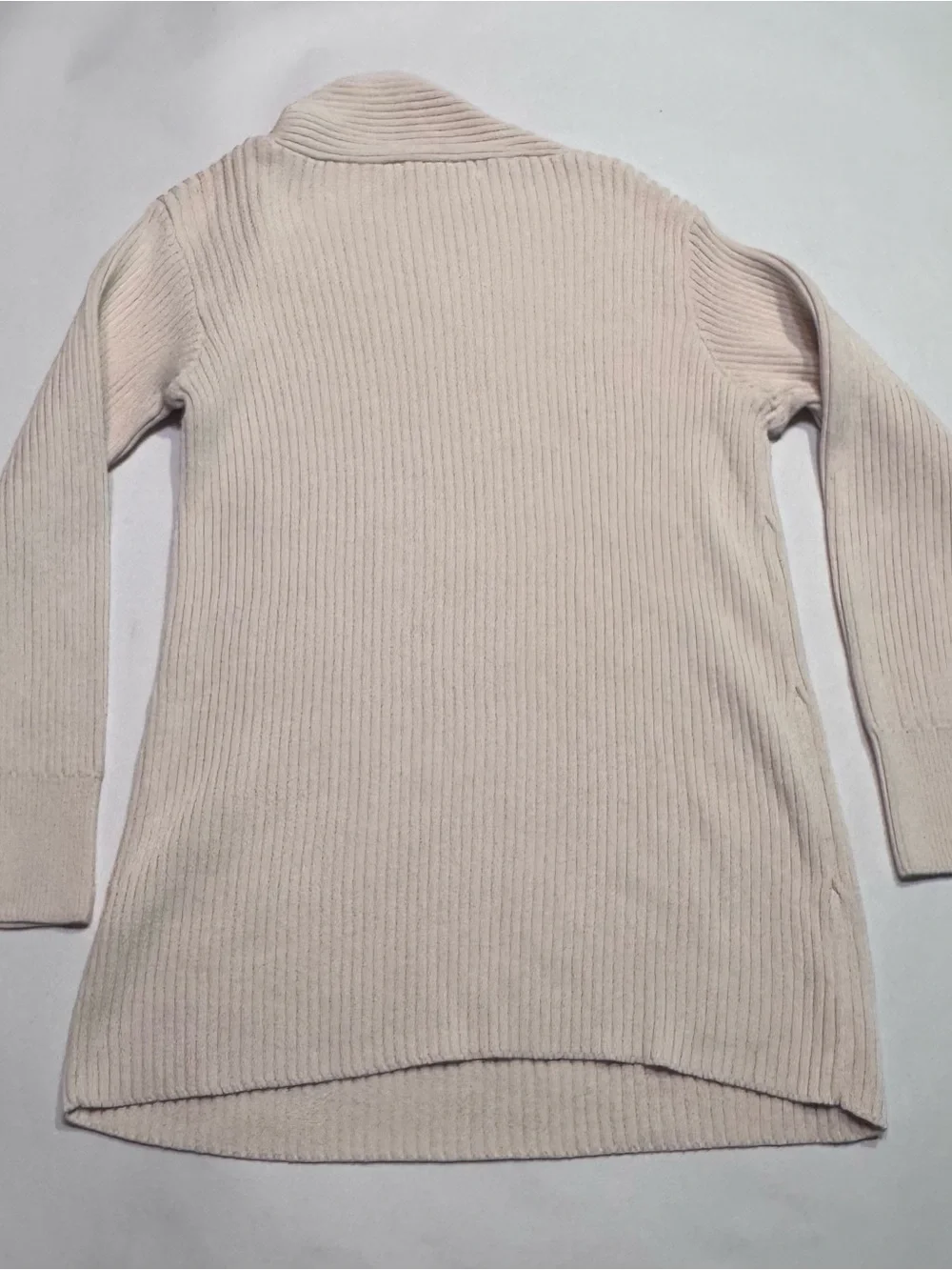 Free People Beach Alba Sweater Dress Tunic Power Sand Cream Ribbed Small - Picture 3 of 7